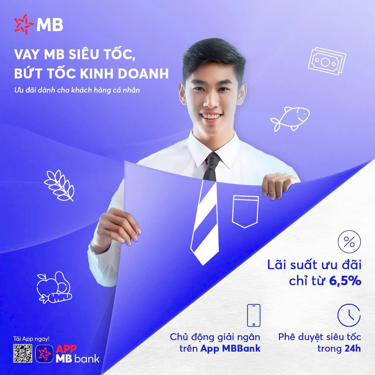 Bứt tốc kinh doanh với gói vay siêu tốc của mb